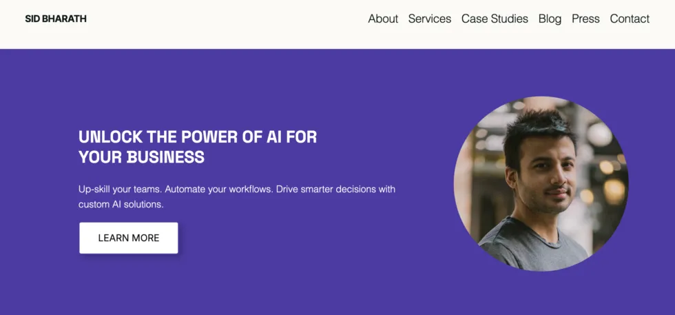 Old WordPress site design