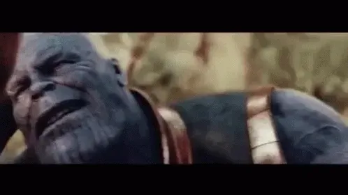 Thor's shocked reaction to Thanos snap from Avengers Infinity War